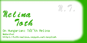 melina toth business card